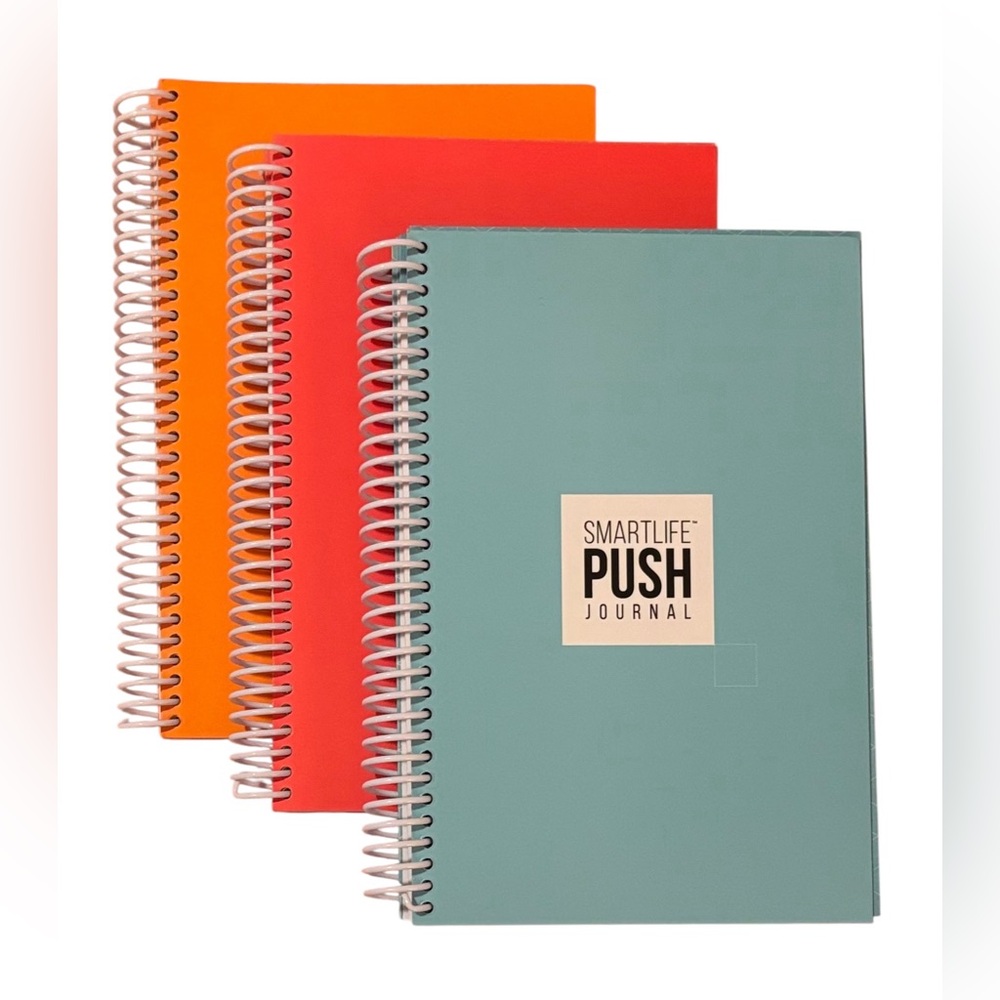 SmartLife Push Journal Set of 3 - Vibrant Colors